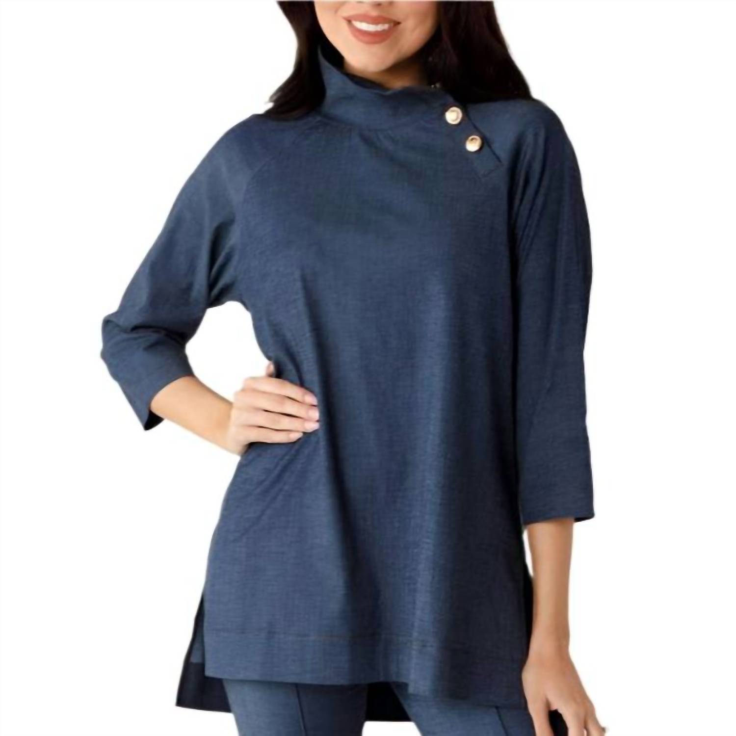 New Holly Shae Design Georgia Top In Denim